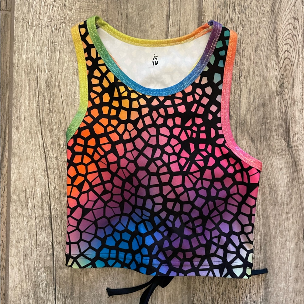 Rebel Girls Sport Bra Top Youth Medium Multicolor